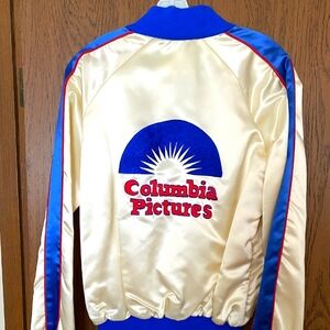 Rare Classic Vintage HOLLYWOOD Satin Jacket By COLUMBIA PICTURES, 1980.